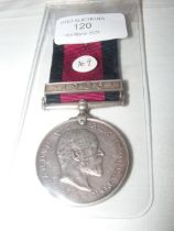 An Edward VII Natal medal with 1906 clasp to Sergt