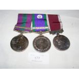 A three WWII medal group - Malaya - to Sergt. Harkaram