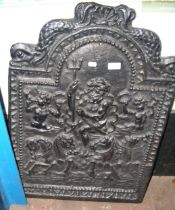 An old heavy cast iron 'Kingsworthy Foundry Neptun