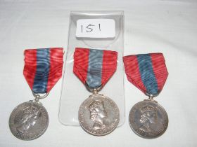 An Elizabeth II ISM medal, together with two other