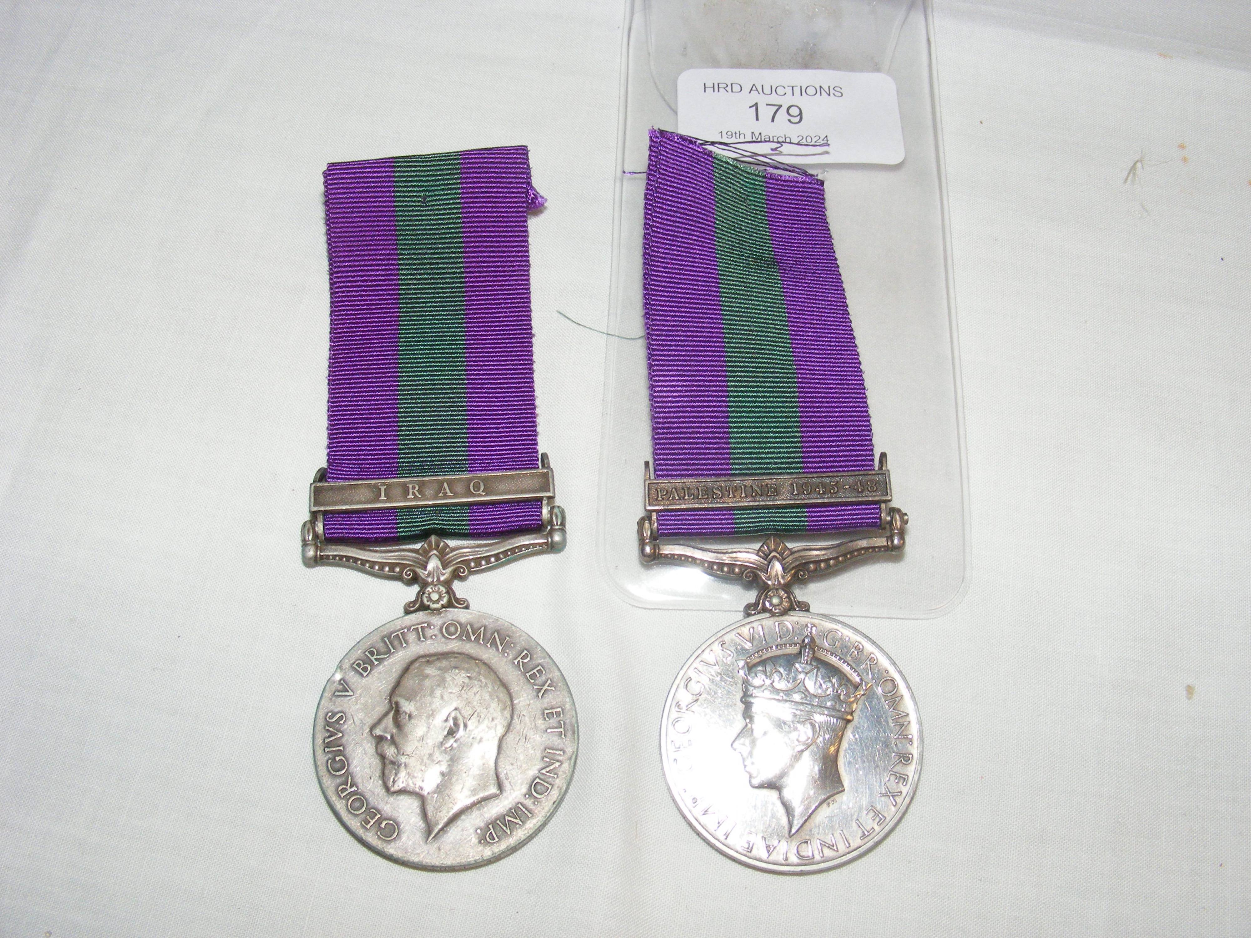 A George V General Service medal with clasp to 3194 Amar Singh ...