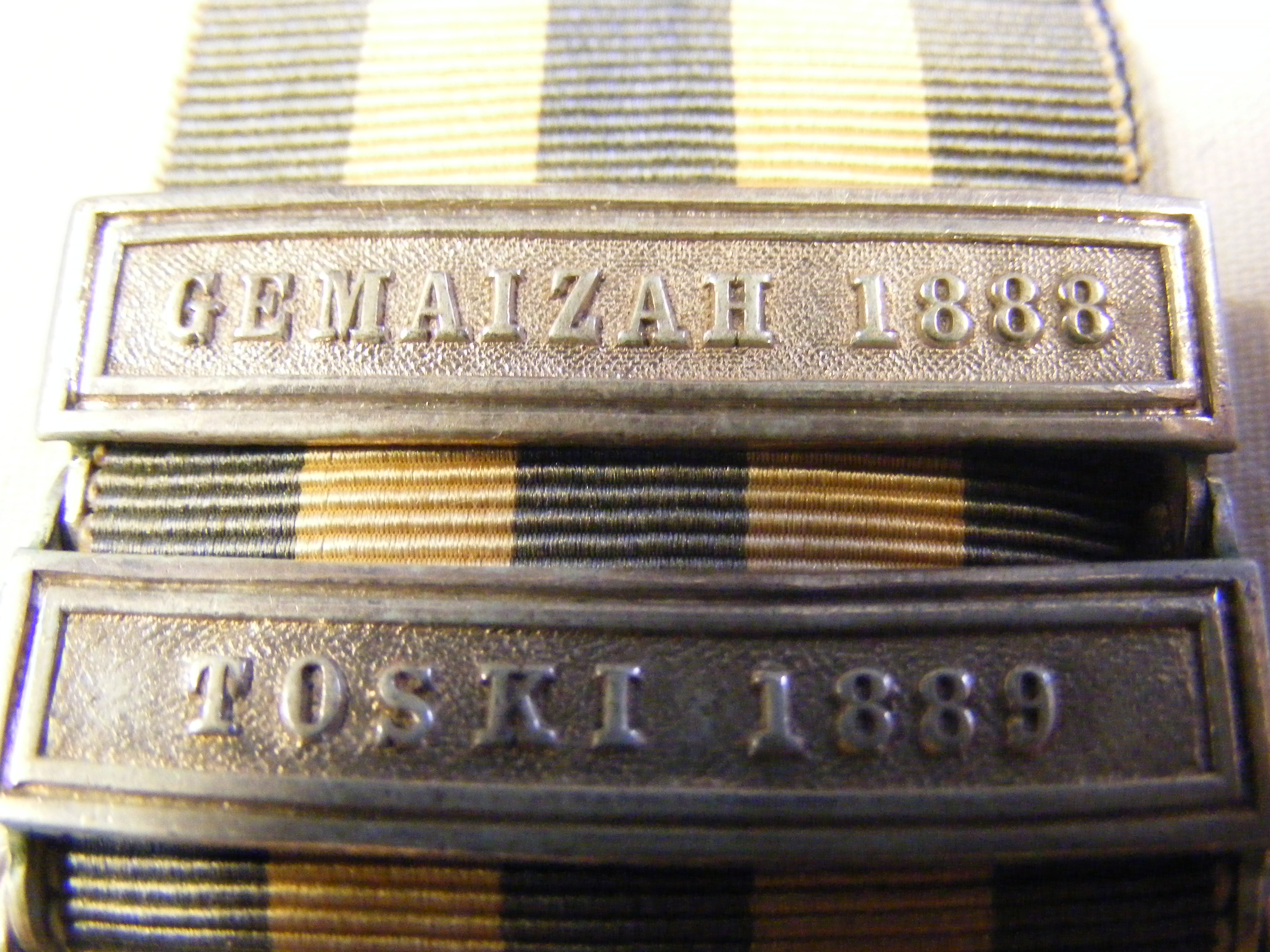 An Egypt War medal with clasp for Gemaizah 1888 an - Image 2 of 3