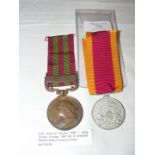 A bronze India General Service 1895 medal with Pun