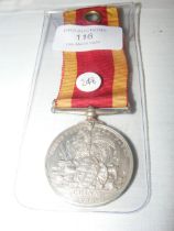 A Victoria China war medal 1900 to Acting Carpenter