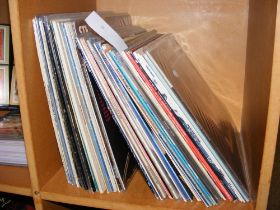 A quantity of vinyl records, including Wet Wet Wet