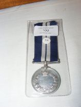 A George V Distinguished Service medal awarded