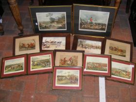 A quantity of prints relating to horse racing and