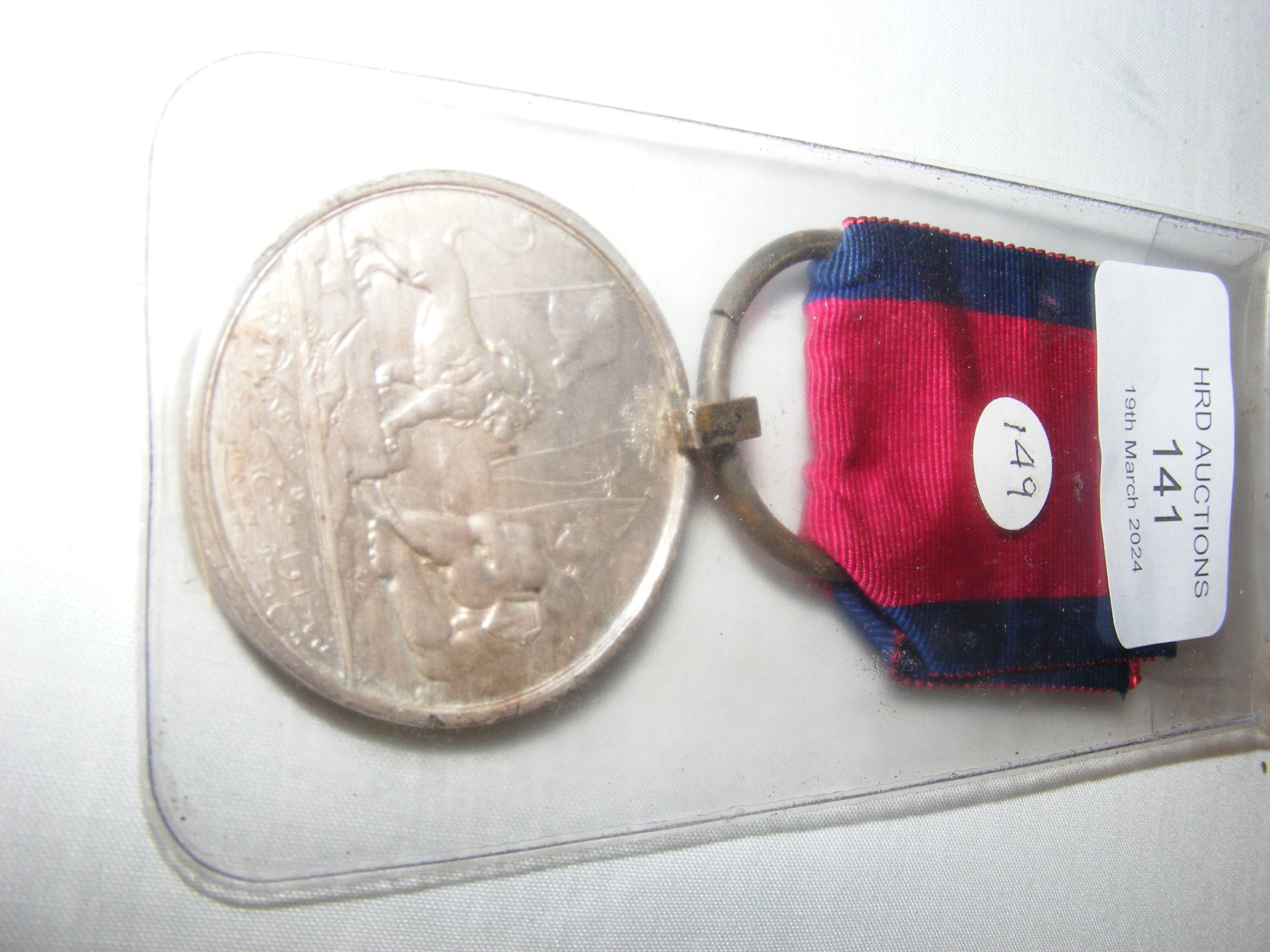 A Burma medal - 1826 - Waterloo type ring suspensio