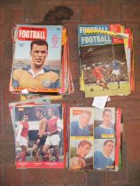 A quantity of circa 1960's football magazines