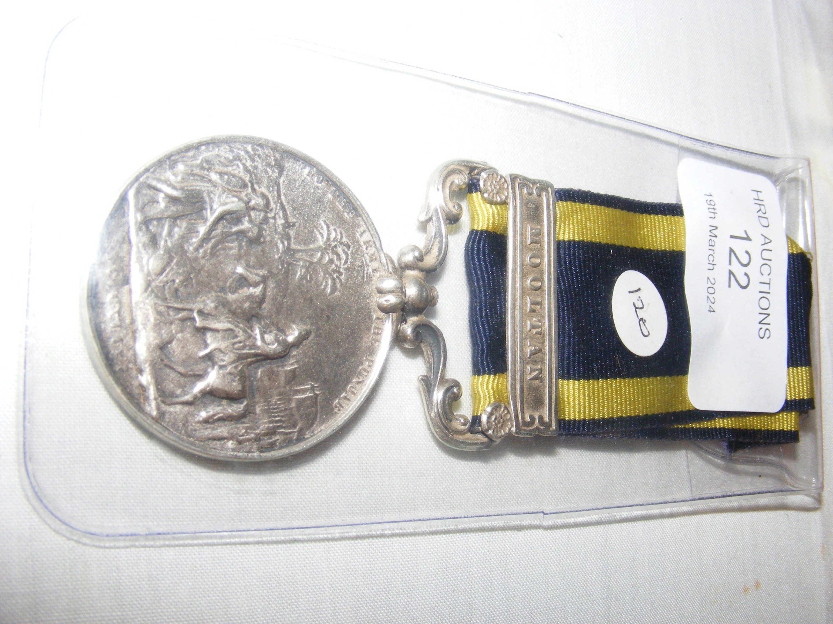 A Victoria Punjab medal with Mooltan clasp - unnam