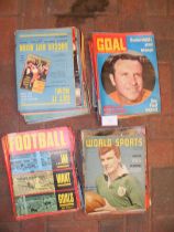 A quantity of circa 1960's football magazines