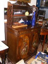 An Edwardian hand painted chiffonier - 90cms wide