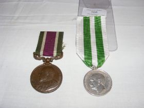 A Messina Earthquake commemorative medal, together