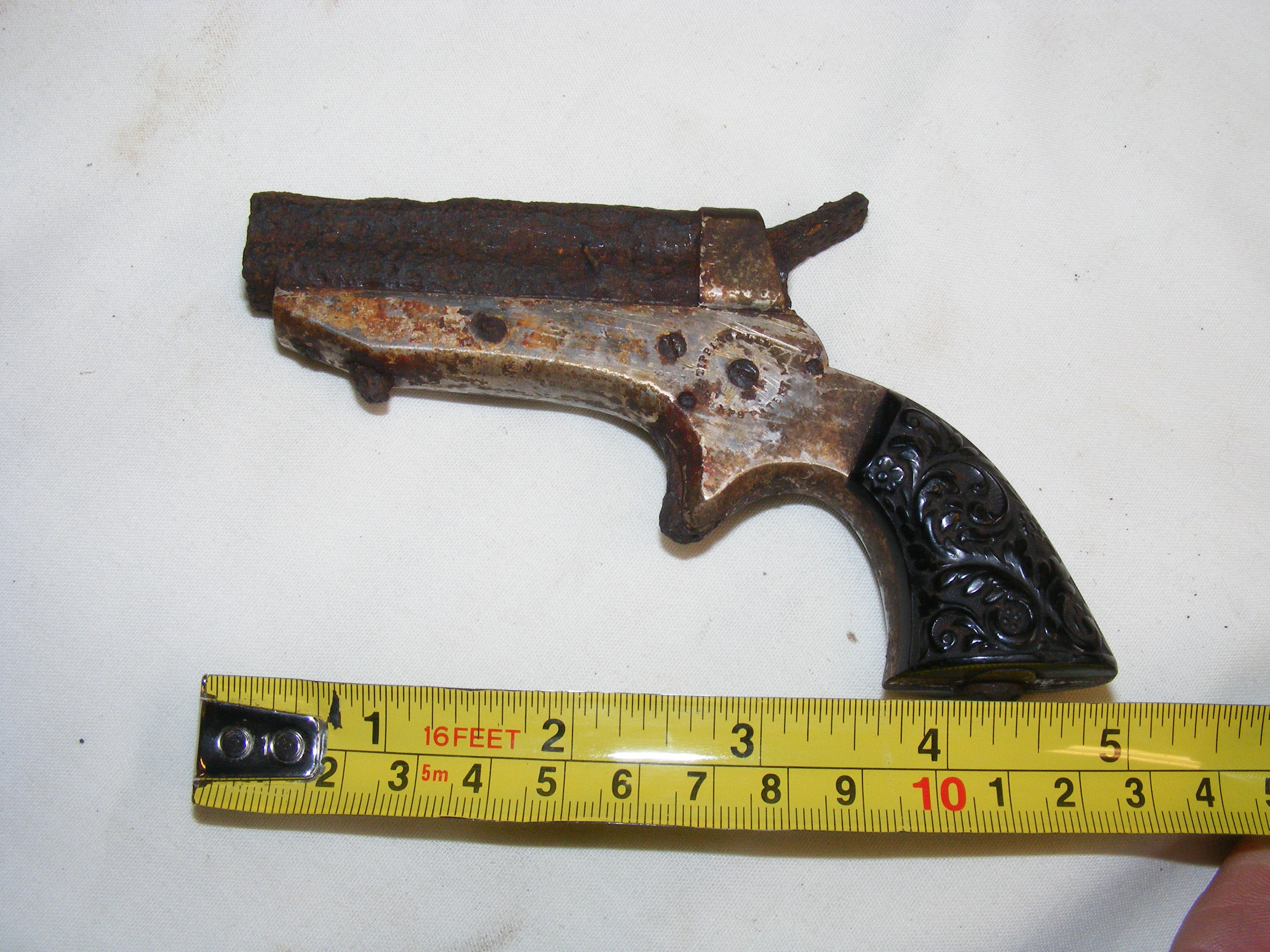 A miniature antique pocket pistol with some histor - Image 14 of 21