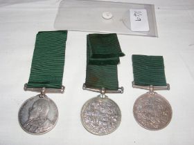 A Hants Volunteer Service medal, together with two