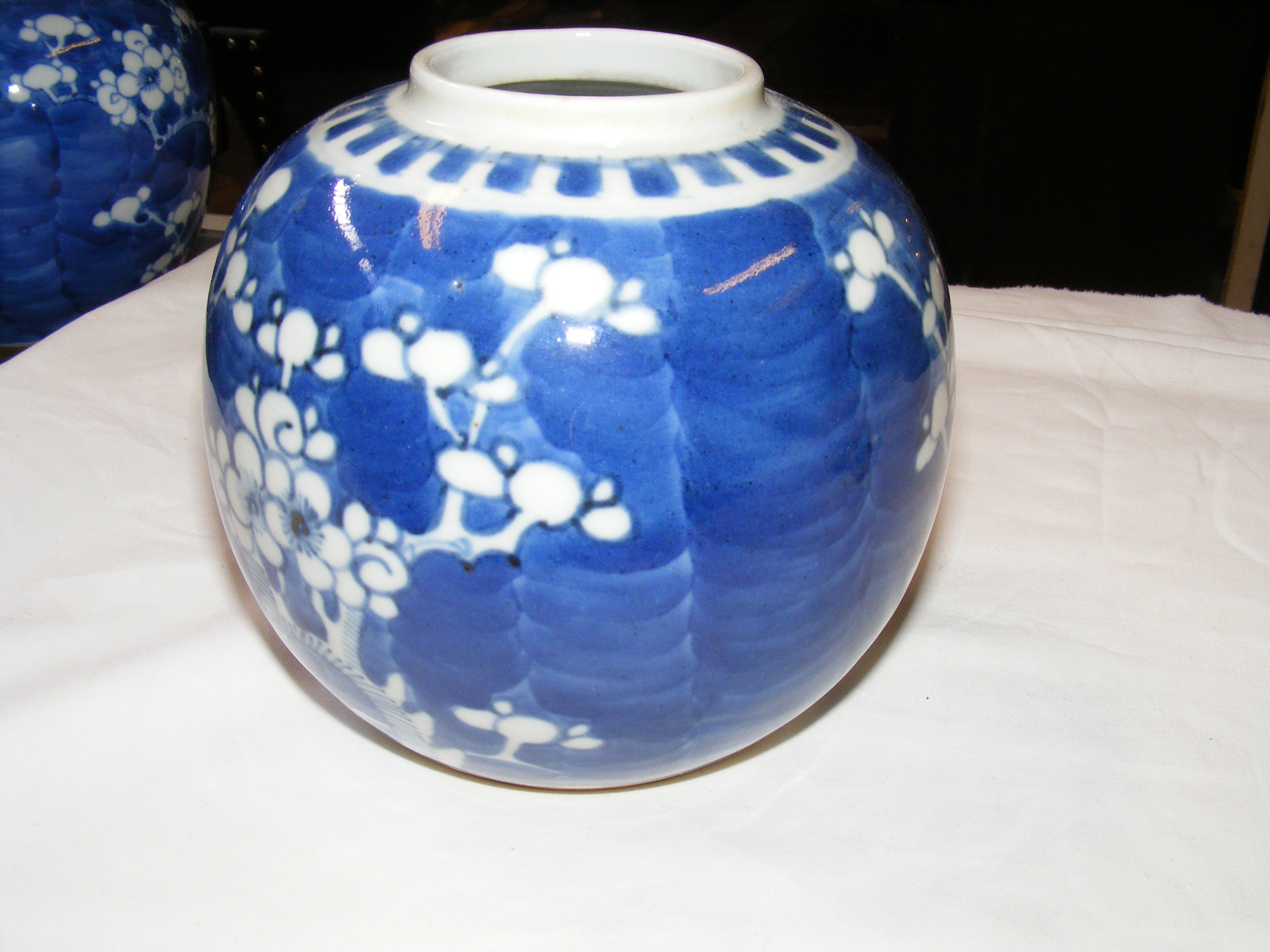 A Chinese blue and white ginger jar and cover, tog - Image 4 of 40