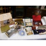 Costume jewellery and trinket boxes