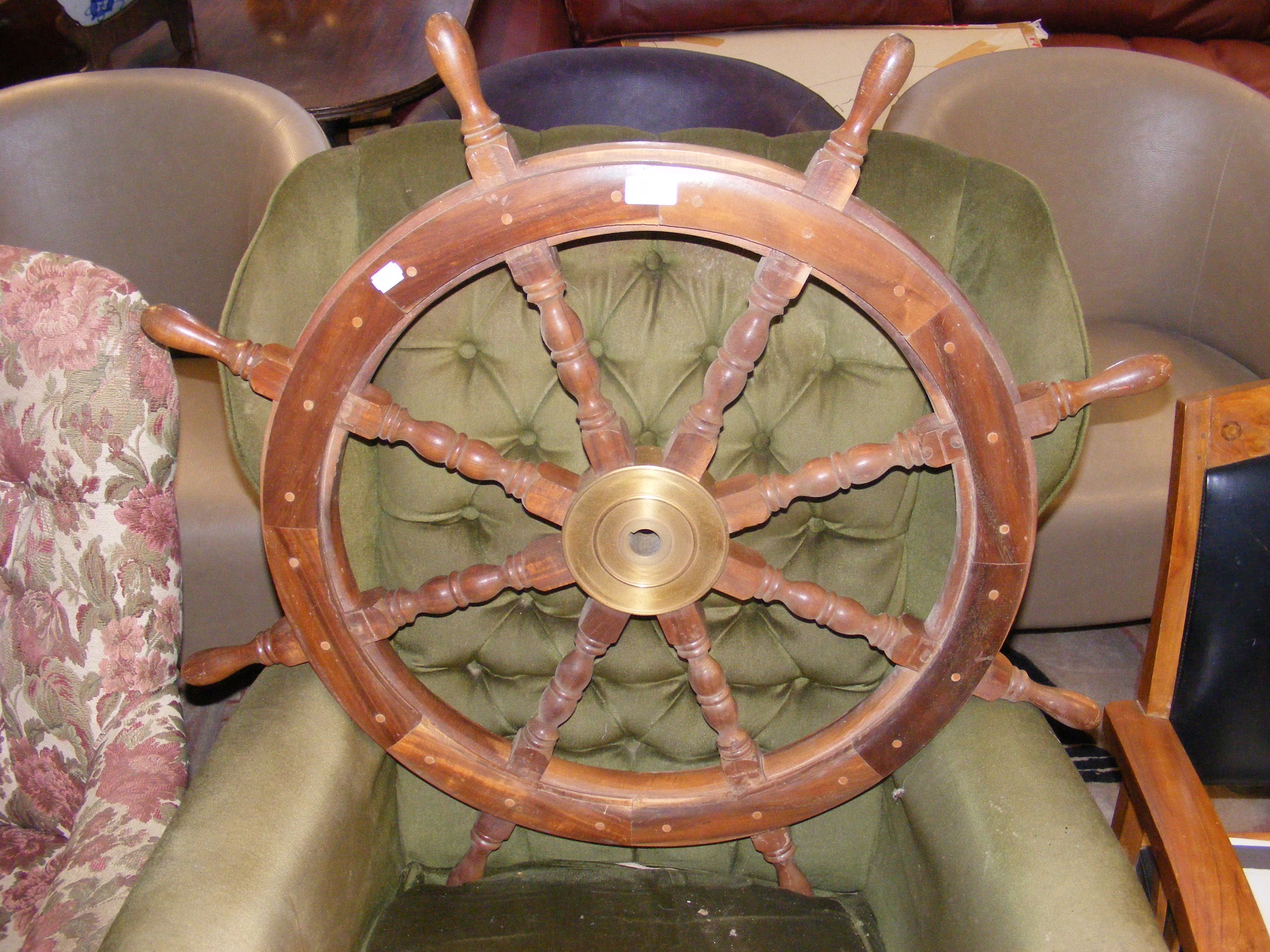 A ship's wheel