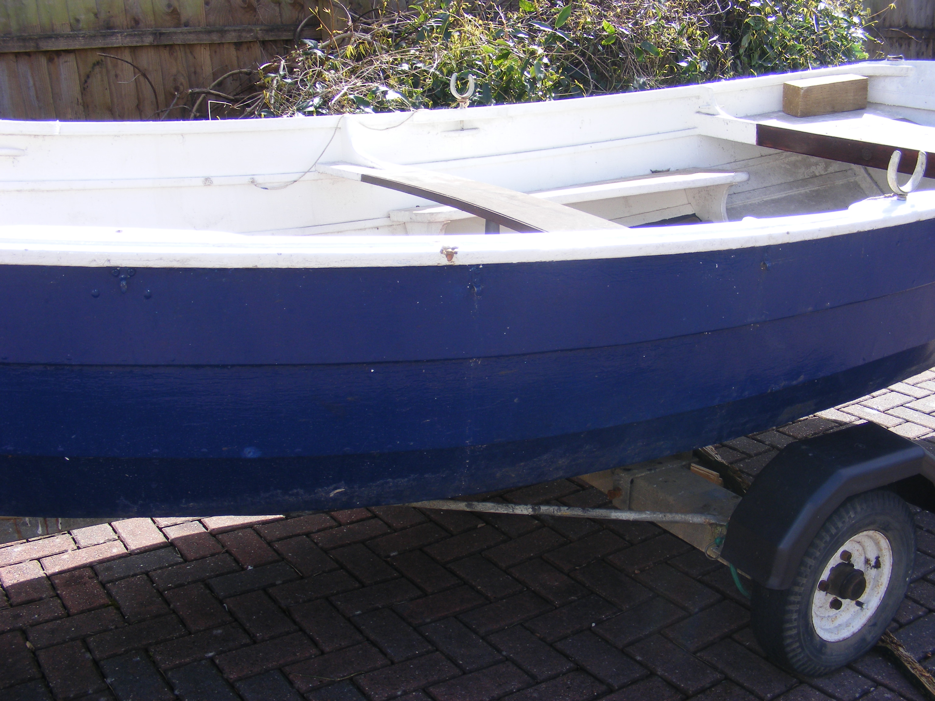 A 5m wooden fishing boat 'Rosie' - with trailer an - Image 11 of 42