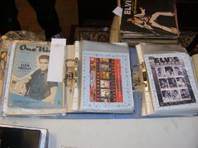 Assorted Elvis Presley ephemera, together with two