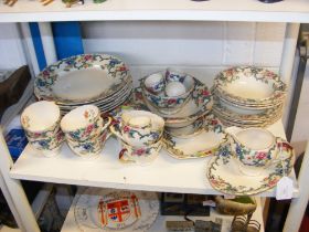 A quantity of Royal Cauldon 'Victoria' pattern tea