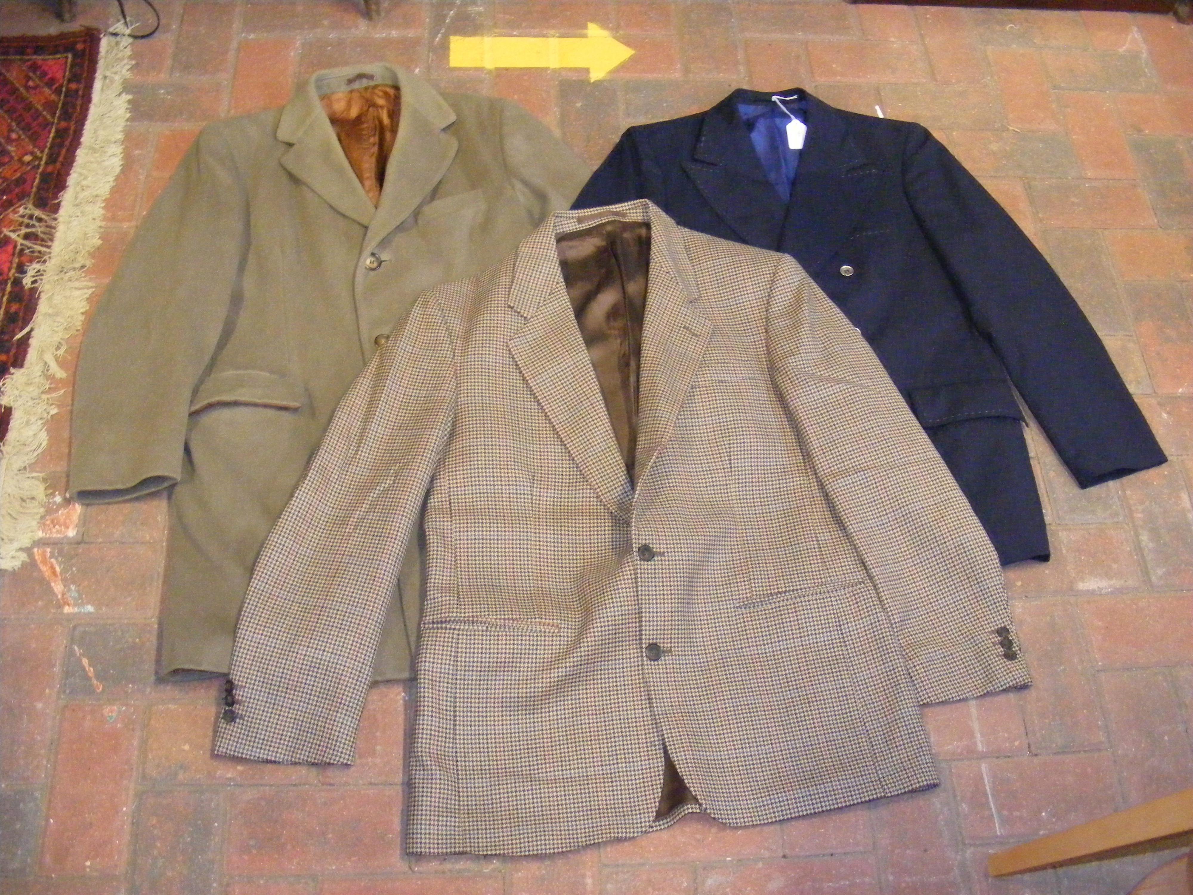 Three vintage coats: a 1960's Willerby Crombie trench overcoat, a 1970's Varteks of Yugoslavia Milit