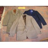Three vintage coats: a 1960's Willerby Crombie trench overcoat, a 1970's Varteks of Yugoslavia Milit