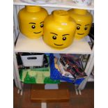 Assorted Lego and Lego Technic - on two shelves