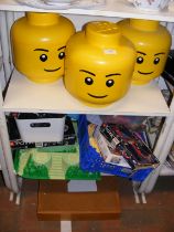 Assorted Lego and Lego Technic - on two shelves