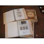 Three stamp albums entitled 'The Royal Wedding HRH