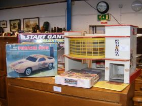 A vintage Start Gantry Scalextric Set, together wi