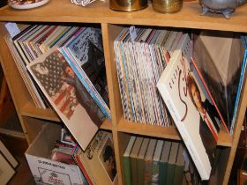 A generous quantity of vinyl records, including Th