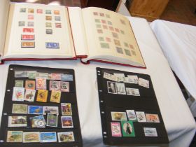 Two albums containing Bahamas and Barbados stamps
