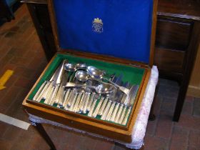 A Joseph Rogers & Sons canteen of cutlery