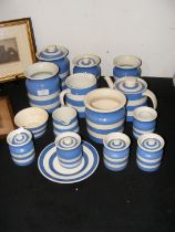 Various Cornish ware including storage pots