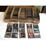 Assorted antique religious glass slides