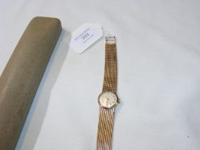 A Netex Incabloc 9ct gold cased ladies wrist watch