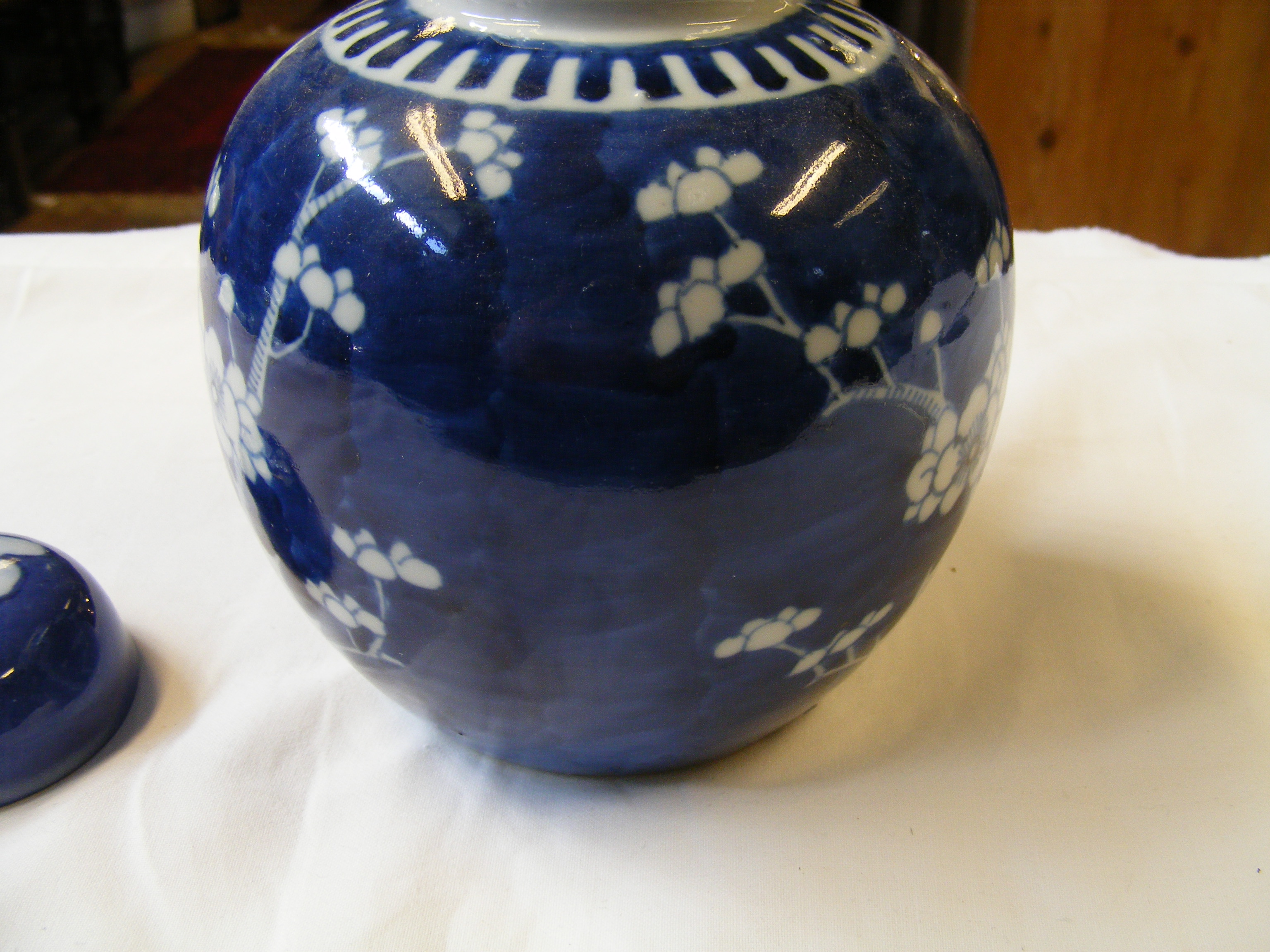 A Chinese blue and white ginger jar and cover, tog - Image 24 of 40