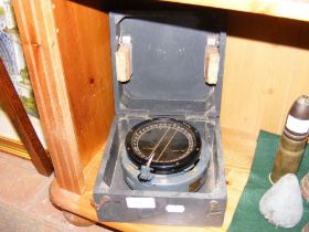 An Air Ministry Type P8 Compass in wooden box