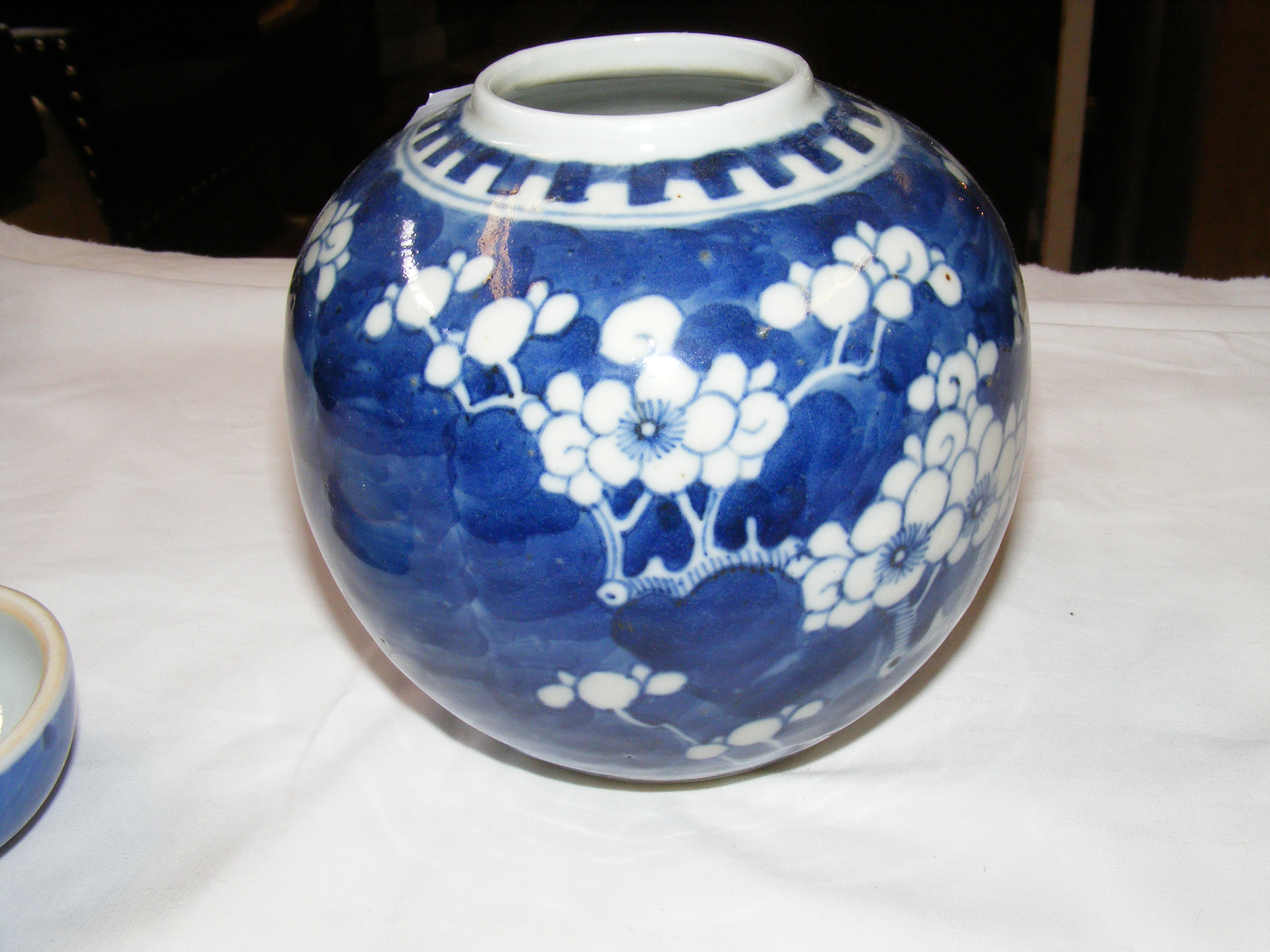 A Chinese blue and white ginger jar and cover, tog - Image 13 of 40