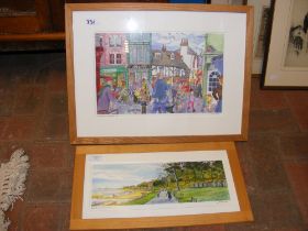 Two Limited Edition MARIA WARD prints of Isle of W