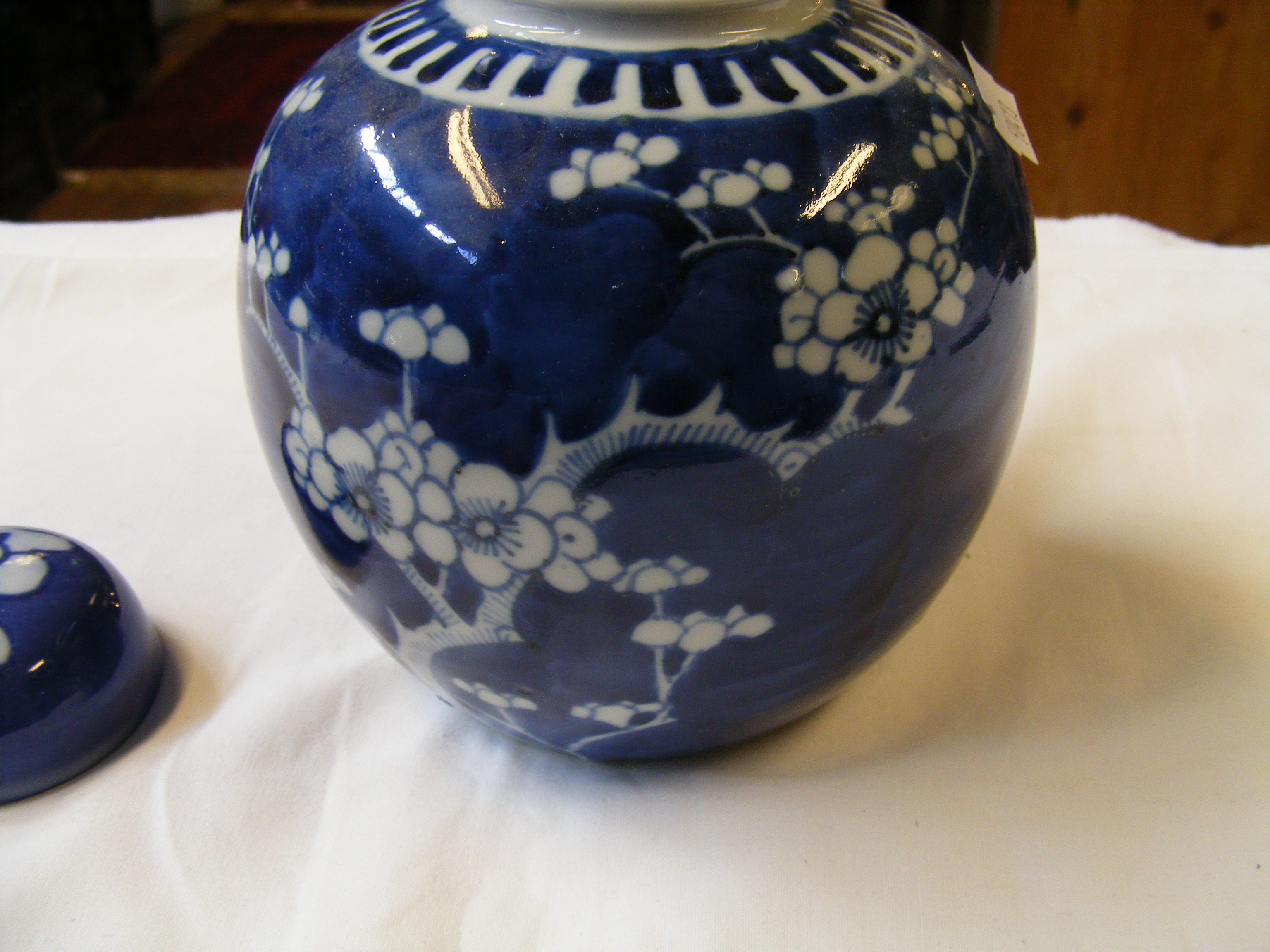 A Chinese blue and white ginger jar and cover, tog - Image 25 of 40