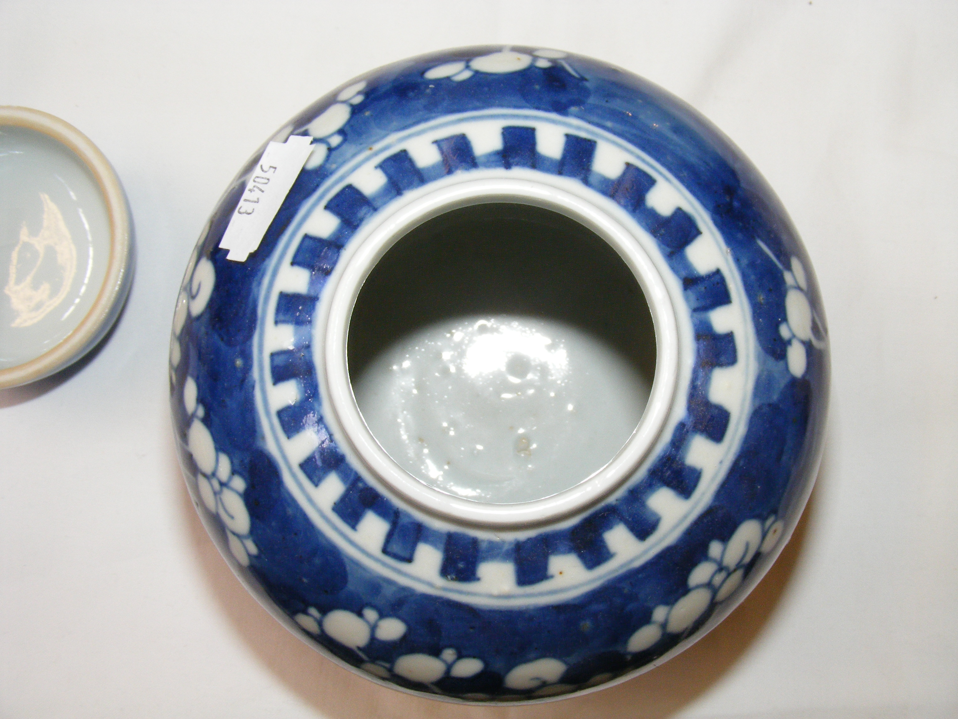 A Chinese blue and white ginger jar and cover, tog - Image 14 of 40