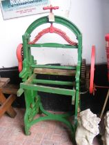 A Victorian cast iron mangle by A.E Cook, Portsmou