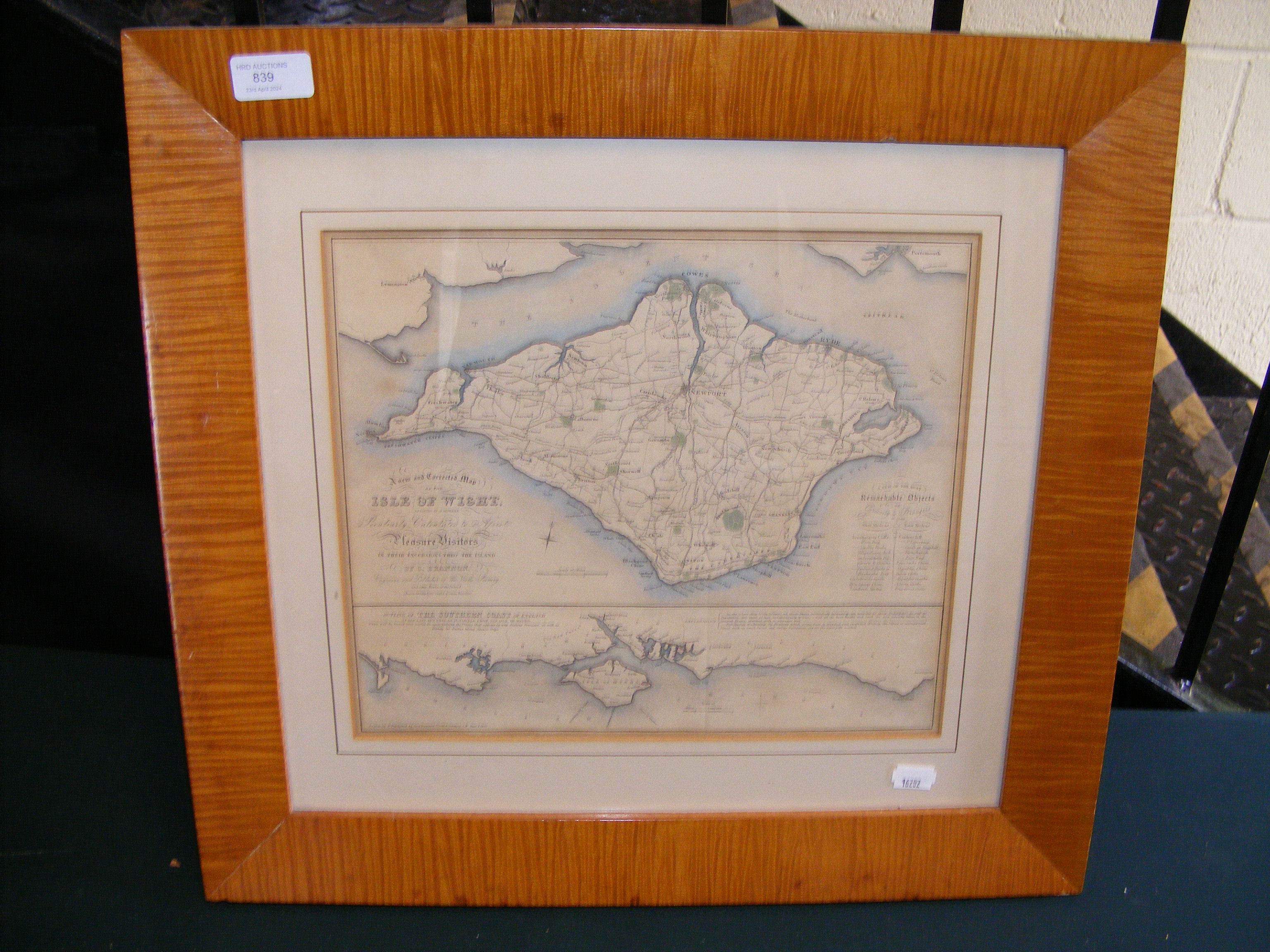 'A New and Corrected Map of the Isle of Wight' by