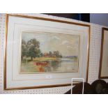 C.WESTERN - a framed and glazed watercolour of fig