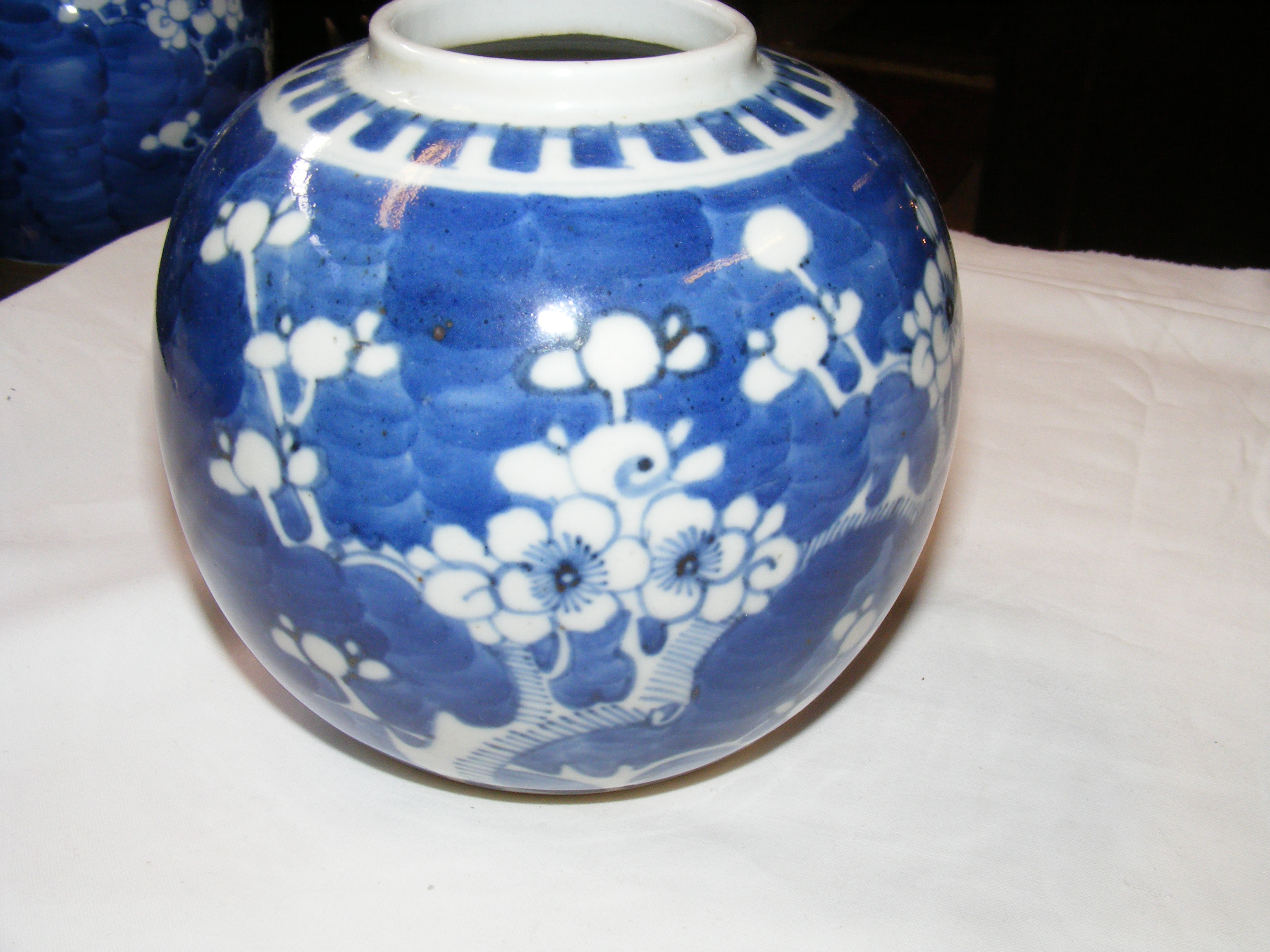 A Chinese blue and white ginger jar and cover, tog - Image 5 of 40