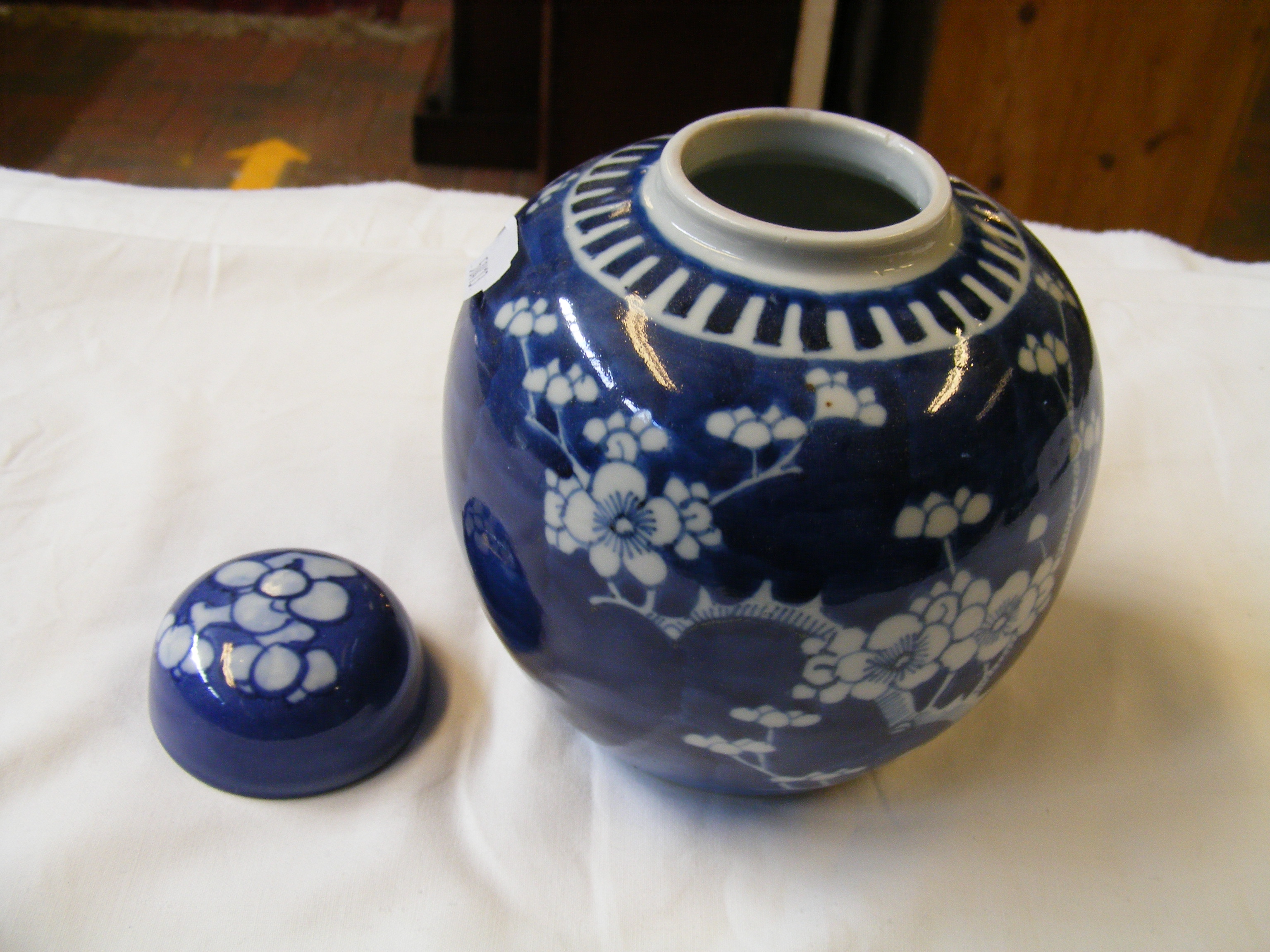 A Chinese blue and white ginger jar and cover, tog - Image 23 of 40