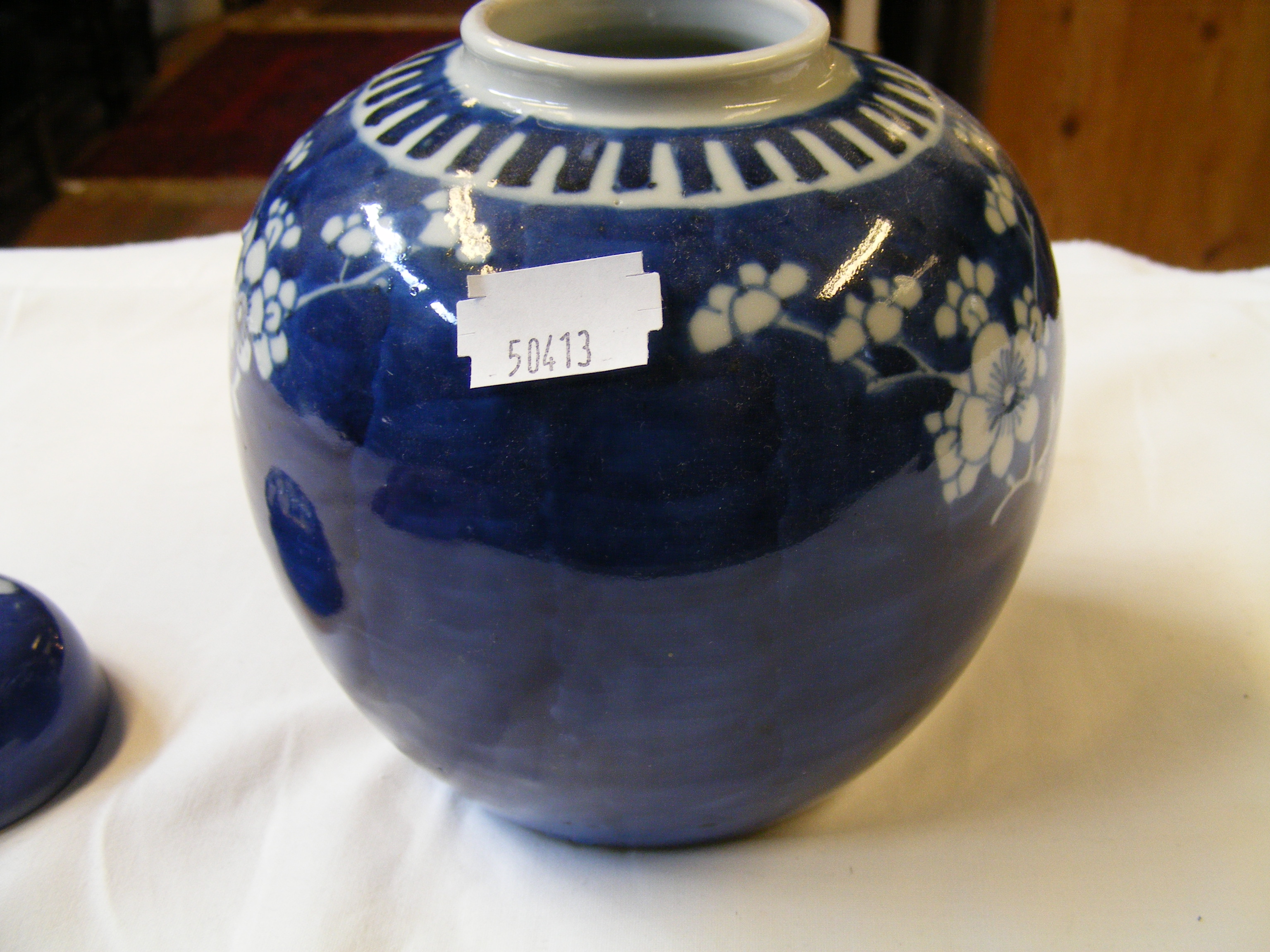 A Chinese blue and white ginger jar and cover, tog - Image 26 of 40