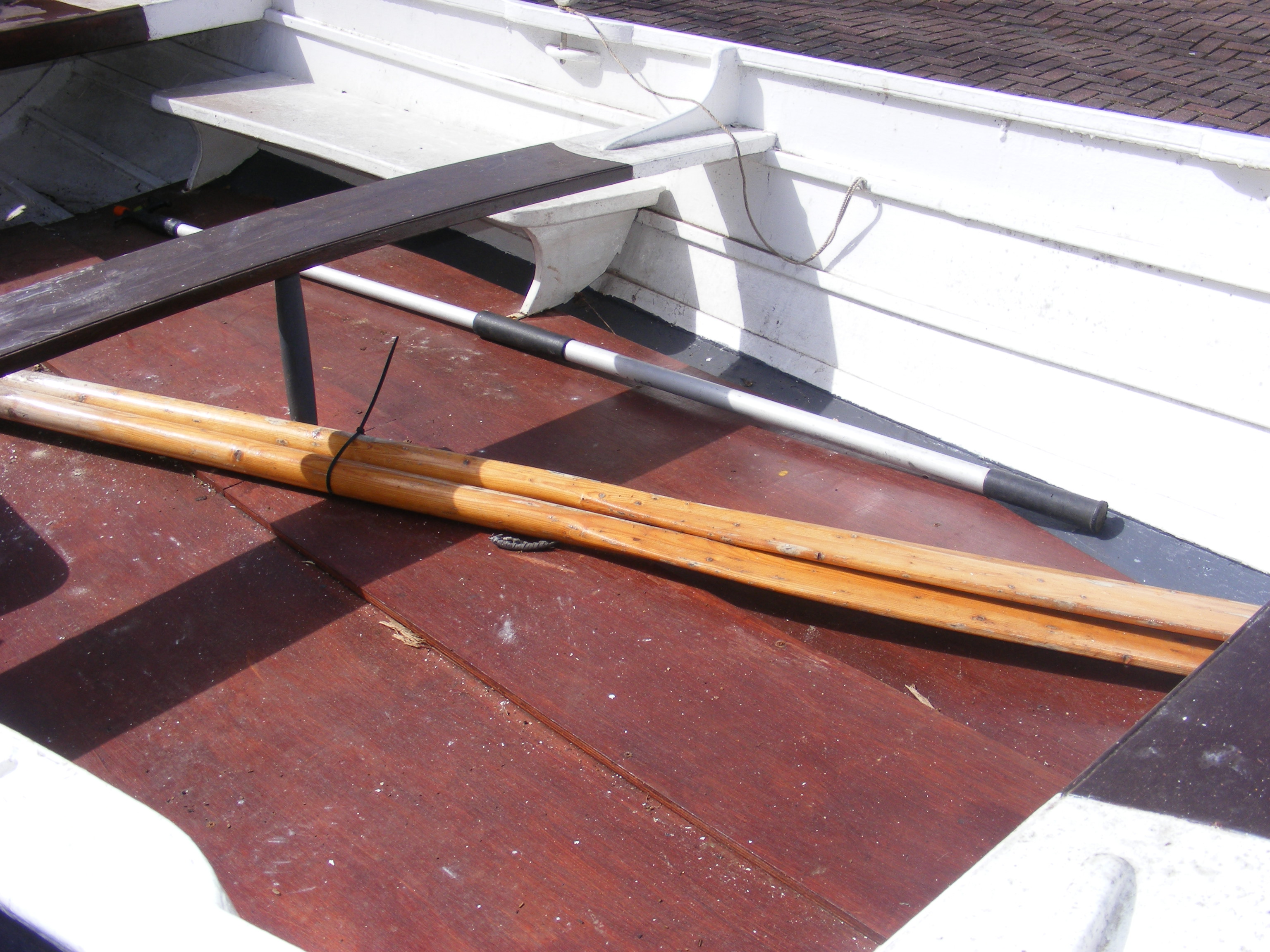 A 5m wooden fishing boat 'Rosie' - with trailer an - Image 7 of 42